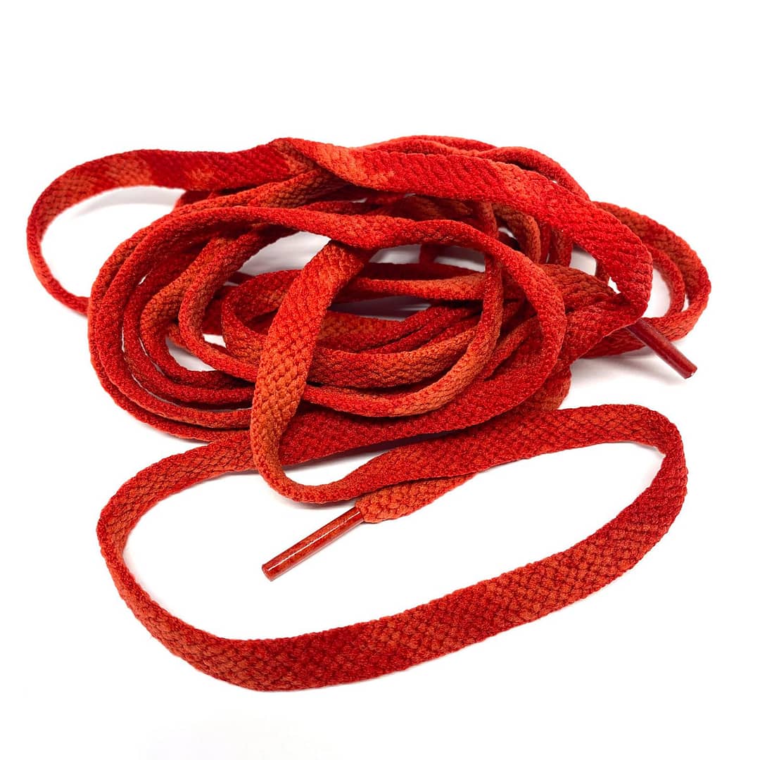 Red Aged Shoe Laces Various Sizing Available - Image 2