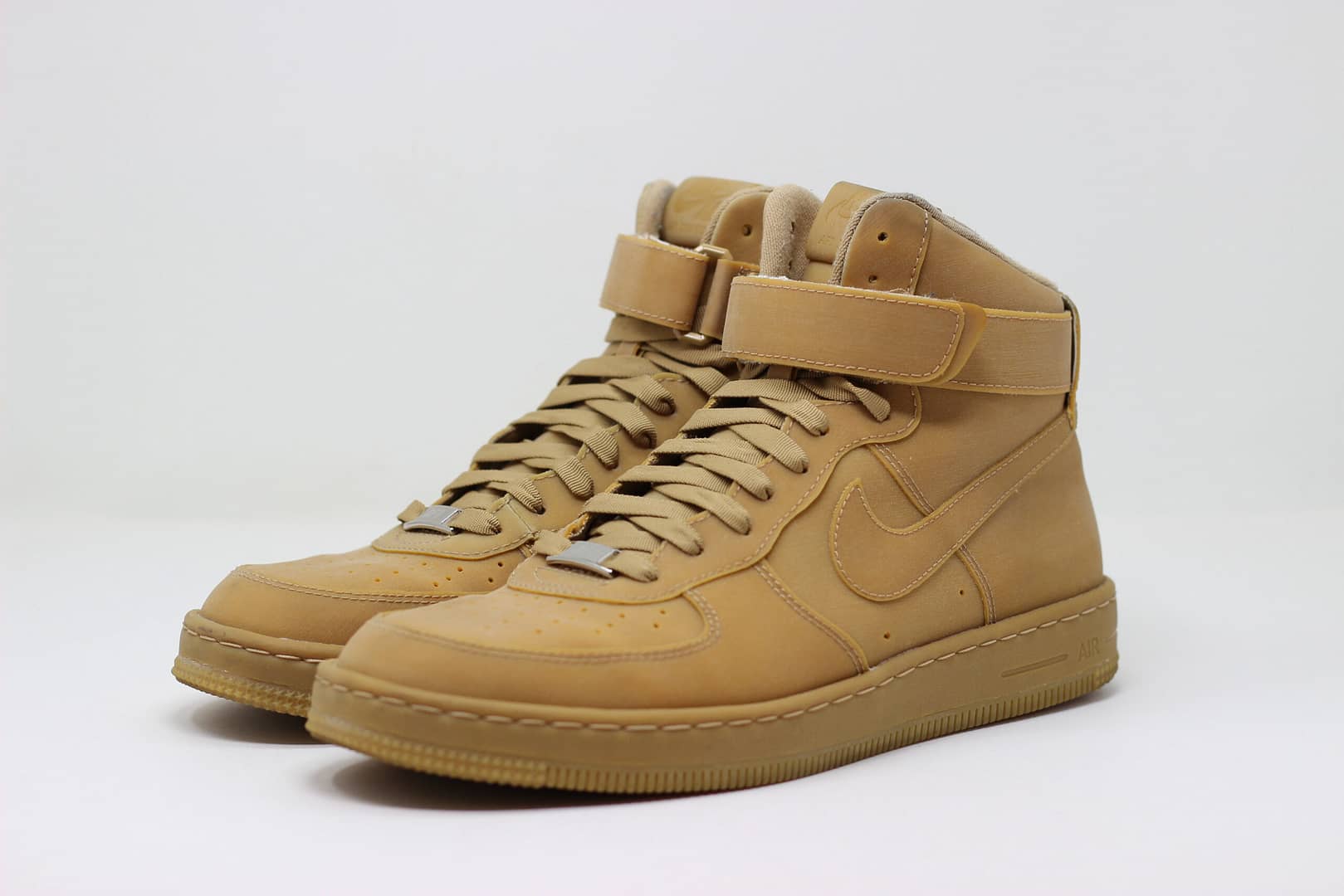 Nike Air Force 1 Downtown Hi Gum LW QS Brown 638140-900 sz 8.5