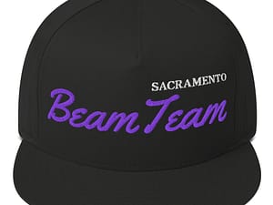 Sacramento Beam Team Snapback Flat Bill Hat Cap Green UV