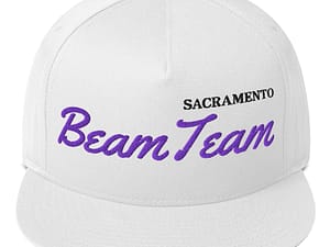 Sacramento Beam Team Snapback Flat Bill Hat Cap Green UV