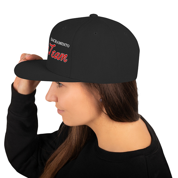 Black Red White Green UV Sacramento Beam Team Snapback Hat Cap - Image 3