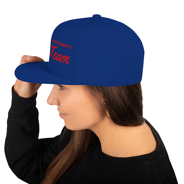 Royal Blue Red Green UV Sacramento Beam Team Snapback Hat Cap - Image 3