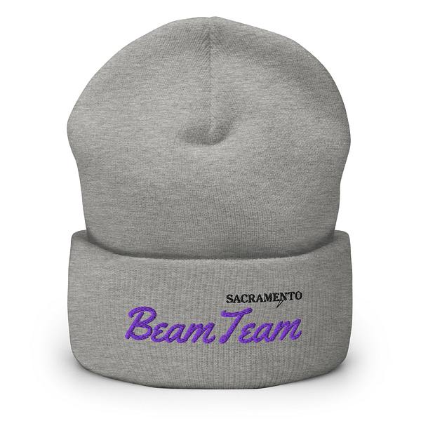 Sacramento Beam Team Cuffed Beanie (White or Grey) - Image 2