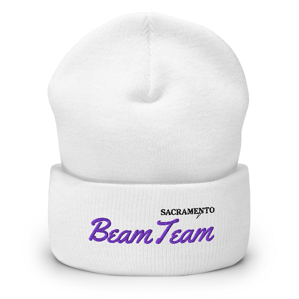 Sacramento Beam Team Cuffed Beanie (White or Grey)