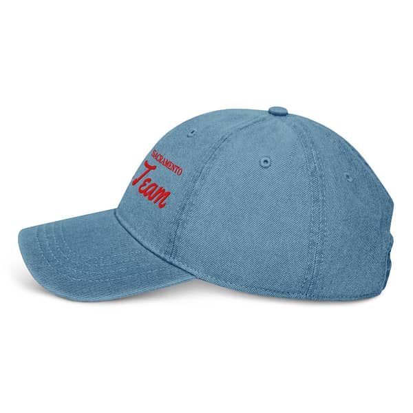 Red Sacramento Kings Denim Strapback Hat Cap (Blue, Light Blue or Black) - Image 9