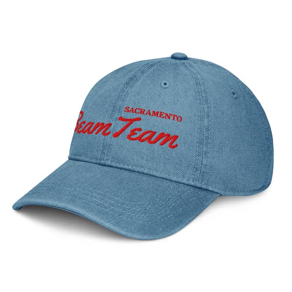 Red Sacramento Kings Denim Strapback Hat Cap (Blue, Light Blue or Black) - Image 10