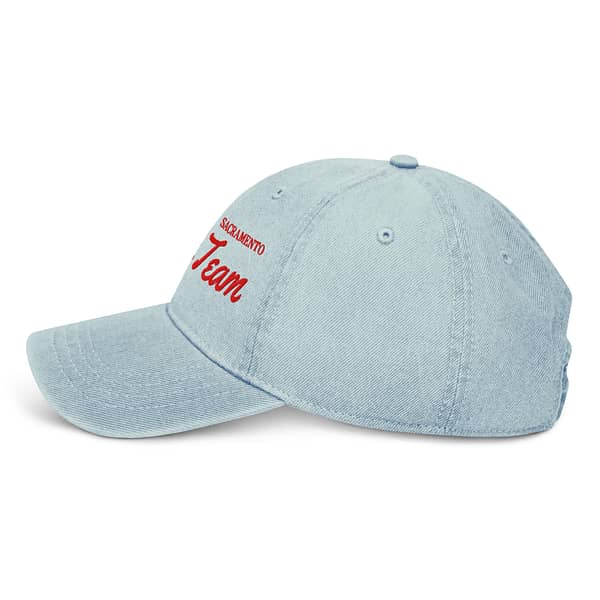 Red Sacramento Kings Denim Strapback Hat Cap (Blue, Light Blue or Black) - Image 15