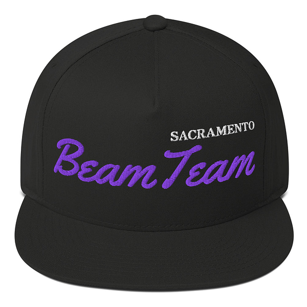 Sacramento Beam Team Snapback Flat Bill Hat Cap Green UV