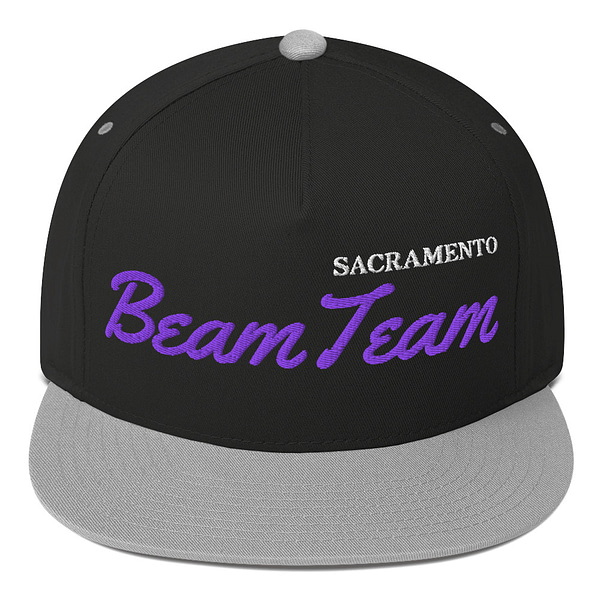 Sacramento Beam Team Snapback Flat Bill Hat Cap Green UV - Image 5