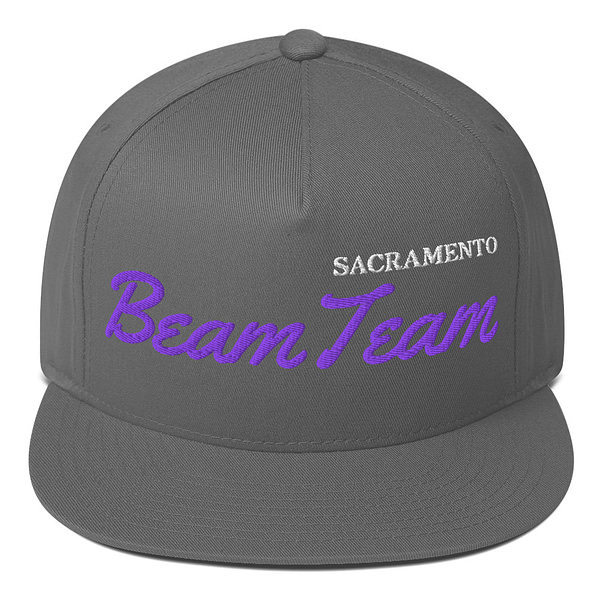 Sacramento Beam Team Snapback Flat Bill Hat Cap Green UV - Image 9