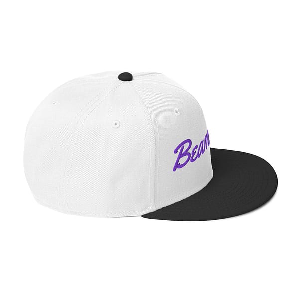 Sacramento Beam Team White (Or Grey) Black Purple Snapback Hat - Image 8