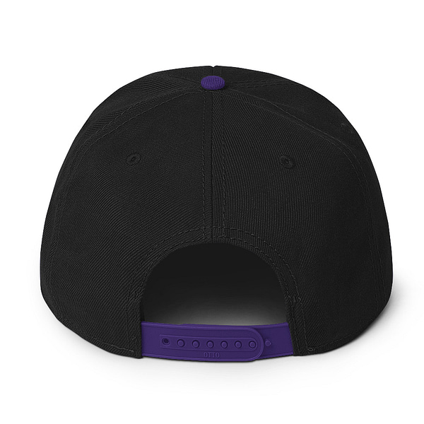 Black Purple Sacramento Beam Team Snapback Hat Cap - Image 2